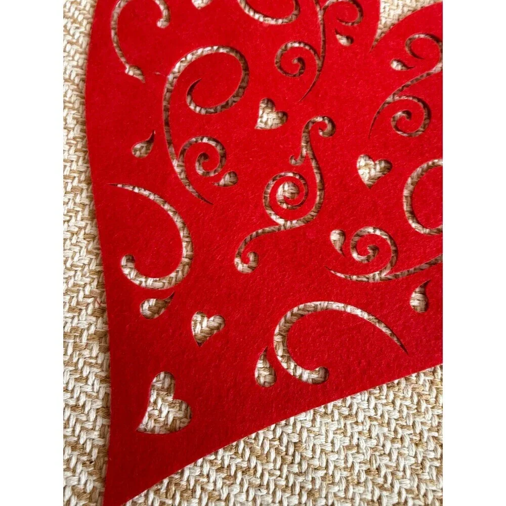 Fabric & felt Valentines Day decor